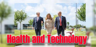 STC President Dr. Ricardo J. Solis (left) held his first visit to STC’s Starr County Campus, in which he toured its facilities and met with students. Solis then met with county stakeholders in order to connect with local business and community leaders in Rio Grande City who heard for the first time, the new president’s plan to address the challenges for higher education in the region. Left to right, Dr. Solis, STC Board Chair Rose Benavidez, and Starr County Campus Administrator Dr. Arturo Montiel. STC Image
