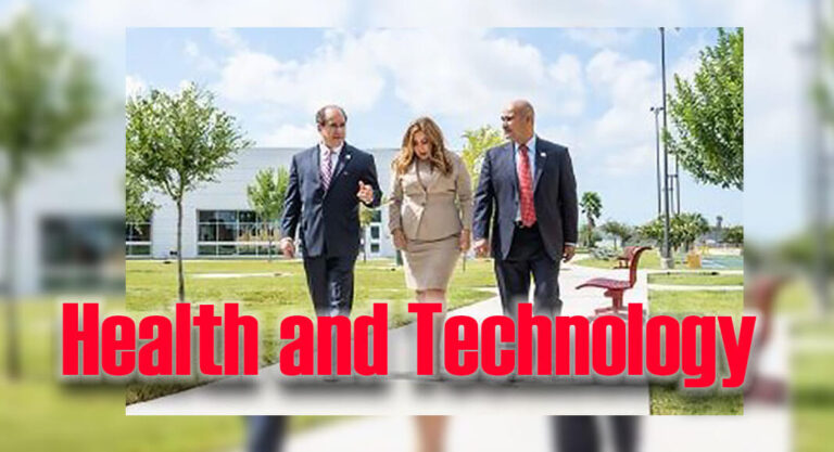 STC President Dr. Ricardo J. Solis (left) held his first visit to STC’s Starr County Campus, in which he toured its facilities and met with students. Solis then met with county stakeholders in order to connect with local business and community leaders in Rio Grande City who heard for the first time, the new president’s plan to address the challenges for higher education in the region. Left to right, Dr. Solis, STC Board Chair Rose Benavidez, and Starr County Campus Administrator Dr. Arturo Montiel. STC Image