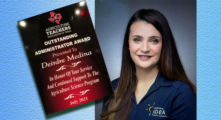 IDEA Palmview Founding Principal:  Outstanding School Administrator Award