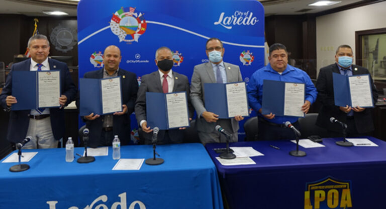 City of Laredo and Laredo Police Officers’ Association Sign Collective Bargaining Agreement