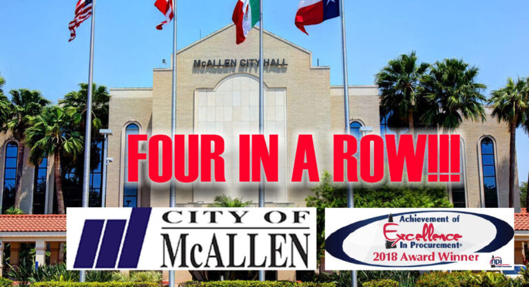 McAllen Purchasing Department Honored with Industry Award