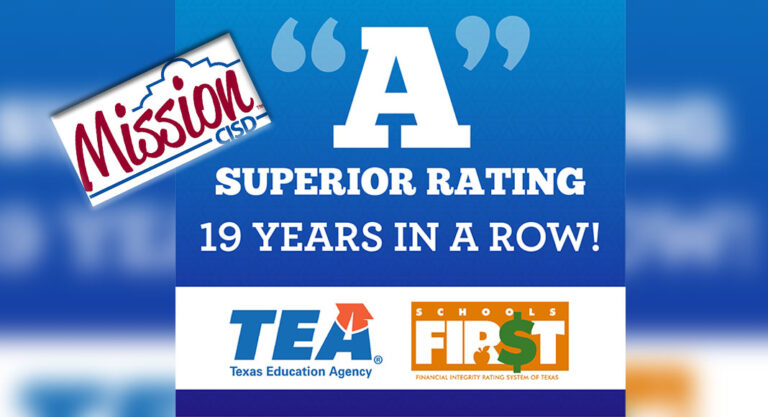 Mission CISD earns state’s highest fiscal accountability rating