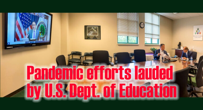 Pandemic efforts lauded by U.S. Dept. of Education