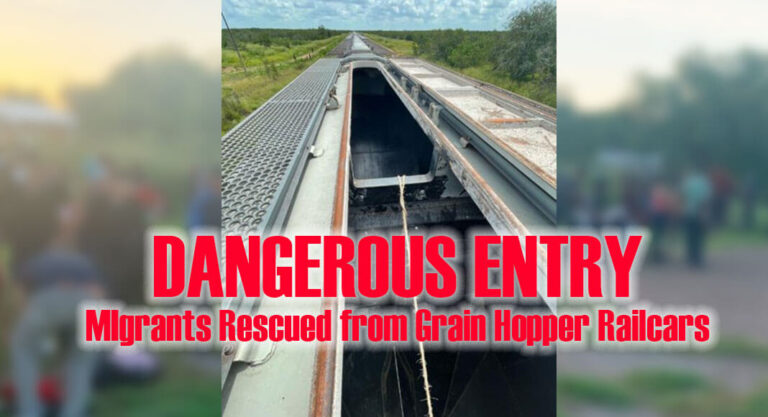Laredo Border Patrol Rescues Individuals from Grain Hopper Railcars