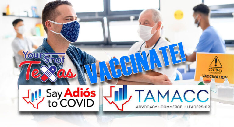 Hispanic businesses are taking a new #SayAdiosToCOVID pledge to get 100% of their employees fully vaccinated by the end of November. Image for illustration purposes