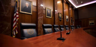 The Texas Supreme Court on Jan. 15, 2020. Credit: Miguel Gutierrez Jr./The Texas Tribune