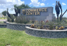 The site of the Cancer and Surgery Center, located on the south side of Pecan Boulevard between Jackson and McColl roads within the 495 Commerce Center development. Image by Roberto Hugo Gonzalez / Texas Border Business / Mega Doctor News