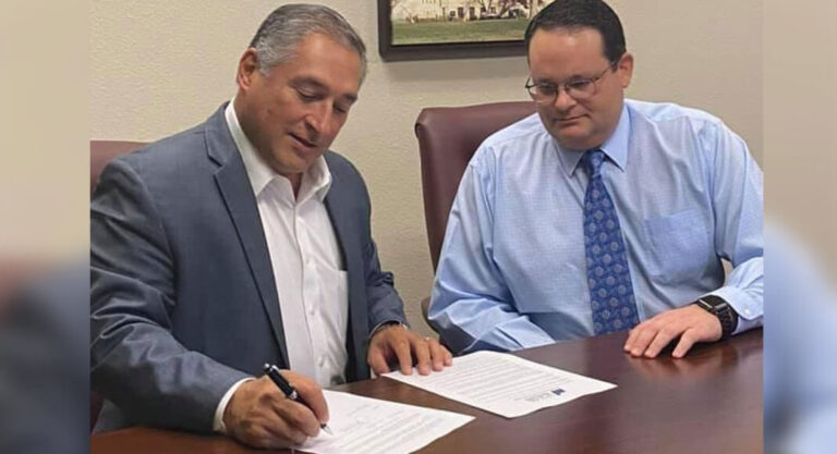 McAllen Mayor Javier Villalobos signs Disaster Declaration. Facebook Image