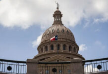 The Texas Capitol on Aug. 13, 2021. Photo Credit:  Sophie Park/The Texas Tribune