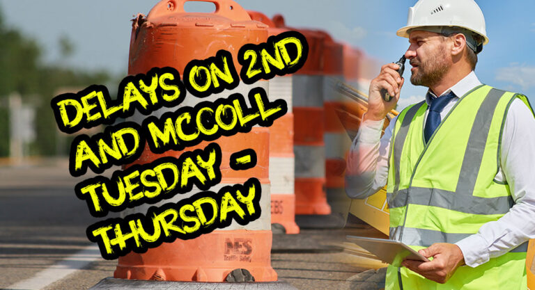 Traffic Delays Due to Railroad Improvements on 2nd and McColl