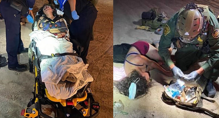 Rio Grande Valley Sector Border Patrol (RGV) agents rescued a group of migrants from a swarm of bees near Penitas, Texas. USCBP Image