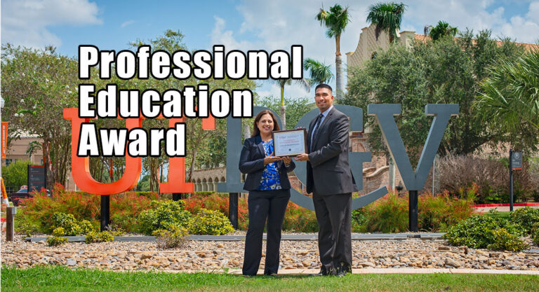 UTRGV Recognizes City With Innovation in Professional Education Award