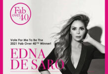 Edna De Saro is Asking for your Vote to Win FAB over 40