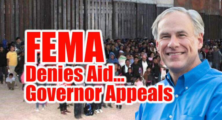 ncy's (FEMA) denial of Texas' Federal Emergency Declaration request as a result of the escalating crisis at the Texas-Mexico border. Image for illustration purposes.