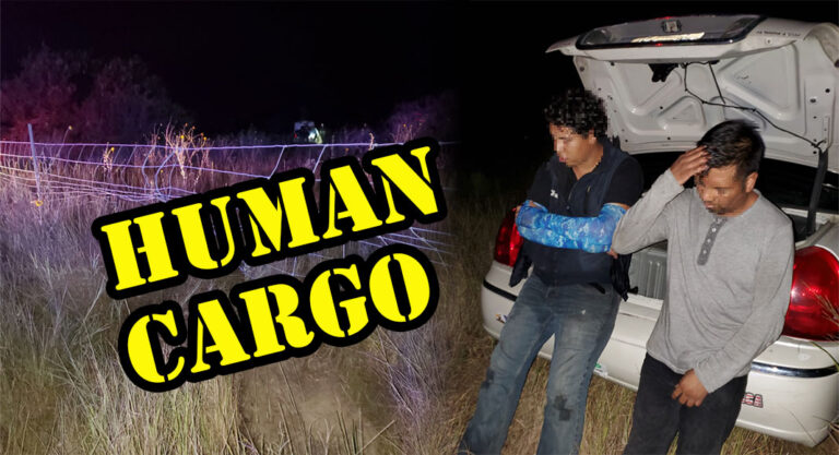 Agents Encounter Two Migrants in the Trunk of a Car