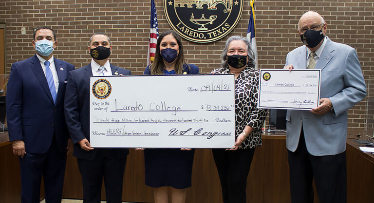 Laredo College, Congressman Cuellar announce over $73M in emergency aid and other federal funds