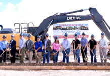 McAllen city officials and Rhodes Developers were present for the ground breaking ceremony for the Tres Lagos project today (Sept. 17). Courtesy image