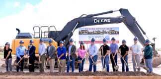 McAllen city officials and Rhodes Developers were present for the ground breaking ceremony for the Tres Lagos project today (Sept. 17). Courtesy image