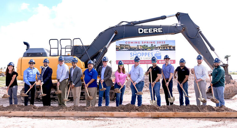 McAllen city officials and Rhodes Developers were present for the ground breaking ceremony for the Tres Lagos project today (Sept. 17). Courtesy image