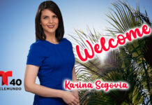 Telemundo 40 Rio Grande Valley / KTLM announced that Karina Segovia joins the station as Meteorologist for NoticiasTelemundo40. Telemundo Image. Background for illustration purposes.