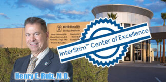 Henry Ruiz, M.D., recipient of InterStim™ Center of Excellence by Medtronic. DHR Images