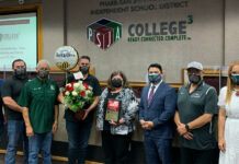PSJA Chief Financial Officer retires after 30 years of service Janet Robles is congratulated by the PSJA ISD School Board as well as the PSJA Superintendent.PSJA ISD Image