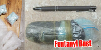 Agents intercepted a man and woman concealing Fentanyl on their bodies two days in a row. USCBP Image