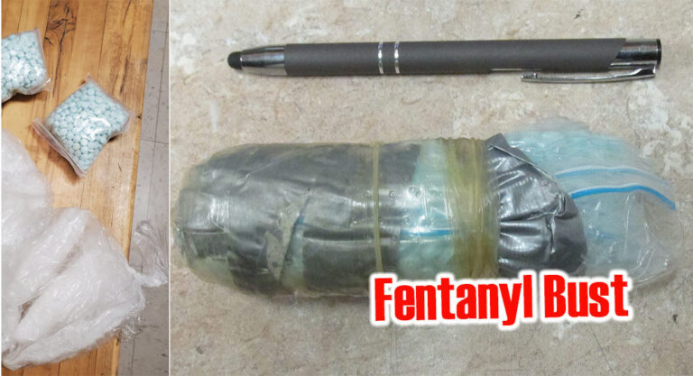 Agents intercepted a man and woman concealing Fentanyl on their bodies two days in a row. USCBP Image
