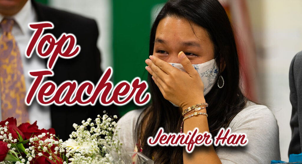 Jennifer Han becomes the third teacher in McAllen ISD history to win this prestigious award – the most in the Rio Grande Valley. Courtesy Image