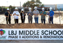 Several School officials were present for this major groundbreaking ceremony. PSJA ISD Image