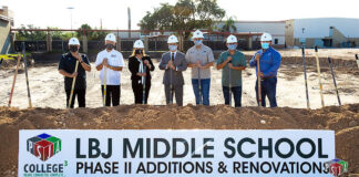Several School officials were present for this major groundbreaking ceremony. PSJA ISD Image