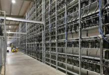 Computers mine for bitcoin at Whinstone's Rockdale facility. Photo Credit:  Michael Gonzalez/The Texas Tribune