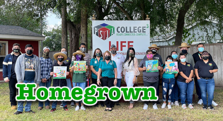 Currently, the PSJA Child Nutrition Program has been working closely with students in the PSJA PTI Program to expand the initiative and help start gardens at various campuses. Pictured are some of he individuals from PSJA that make the program possible. PSJA ISD Image 