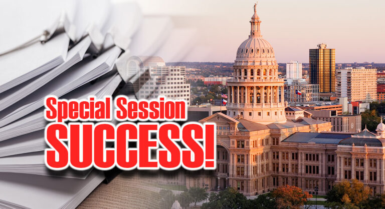 TAB Thanks the Texas Legislature for a Pro-Business Special Session