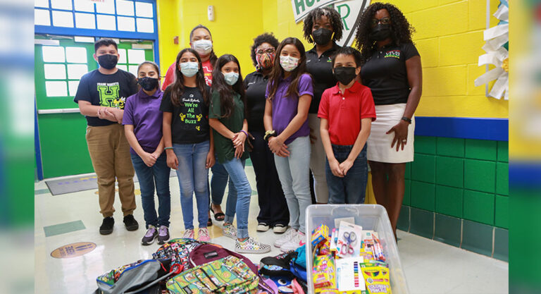 Village in the Valley Donates School Supplies