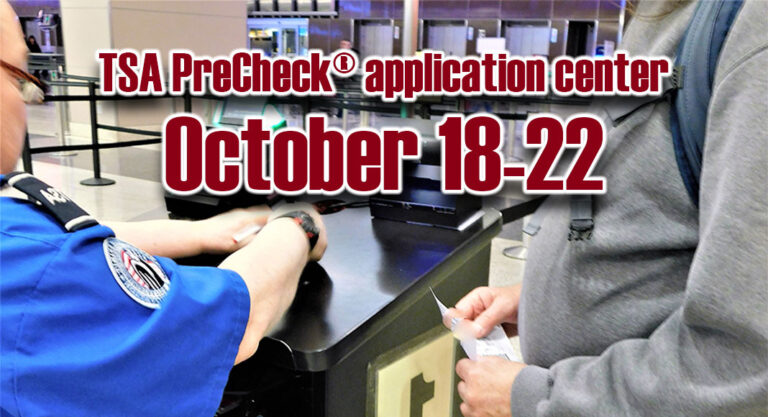 Temporary TSA PreCheck® application center to open for appointments at McAllen International Airport