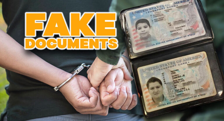 Several individuals traveling through the I-35 immigration checkpoint aboard a commercial bus were arrested by Laredo Sector Border Patrol agents for attempting to avoid apprehension by using fraudulent identification documents. USCBP Image