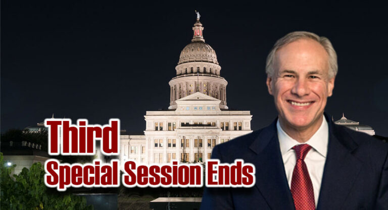 Governor Abbott Statement on Third Special Session