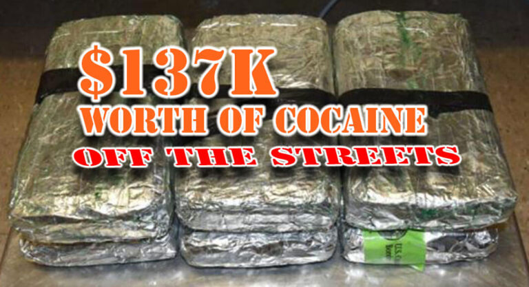 Officers Seize $137K in Cocaine