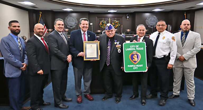 Laredo Designated as a Purple Heart City