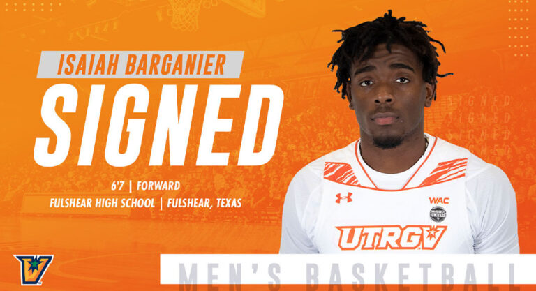 UTRGV Men’s Basketball Signs Isaiah Barganier for 2022-23
