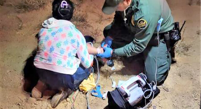 Agents rescue child in distress
