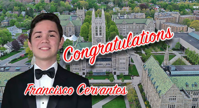 Student awarded Full Scholarship to Boston College