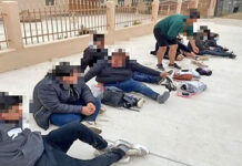 Large Group and Car Filled with Migrants Crash in Roma