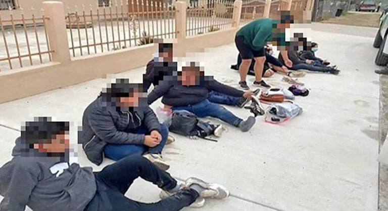 Large Group and Car Filled with Migrants Crash in Roma