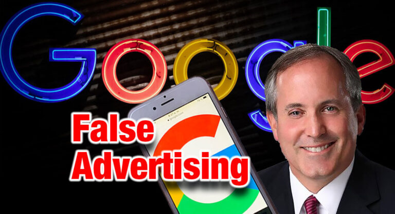 Paxton Sues Google for Misleading Endorsements