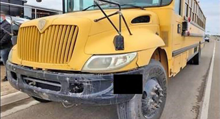 Fleeing Smuggler Collides with School Bus