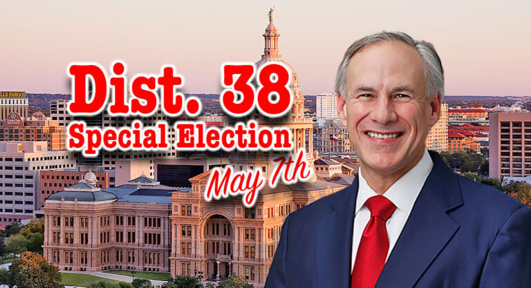 Governor Abbott Sets Special Election For Texas House District 38