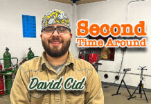 Welding sparks opportunity for returning student