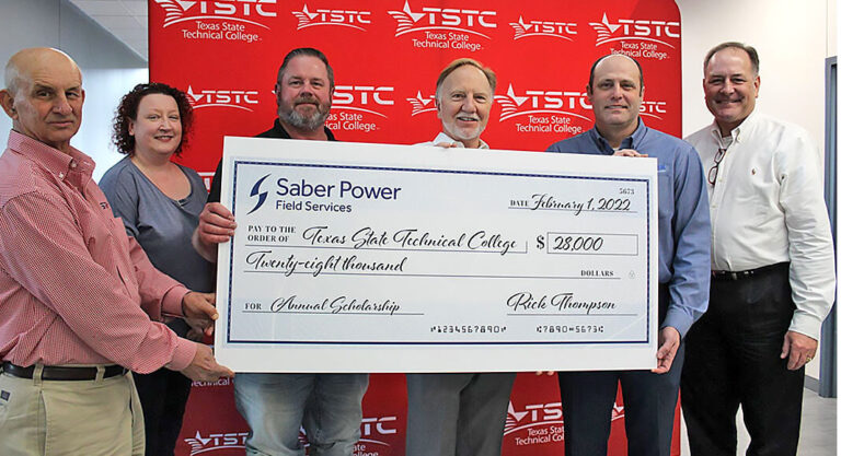 Foundation receives $28,000 donation from Saber Power Field Services